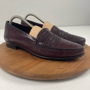 Stuart McGuire Exotic Leather Embossed Loafers